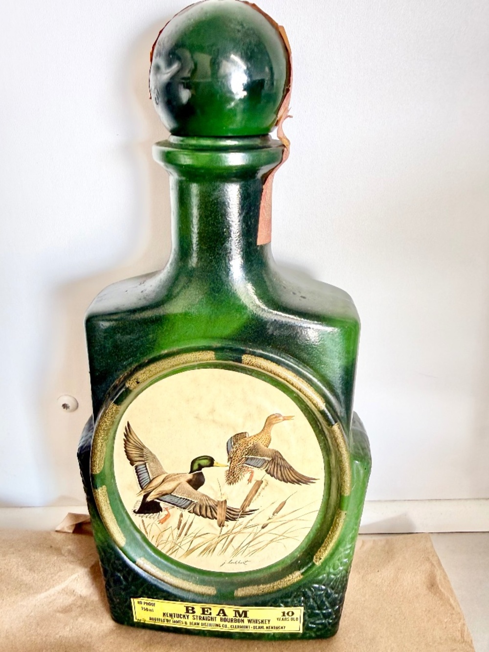 vintage Jim Beam Kentucky Straight Bourbon Whiskey decanter